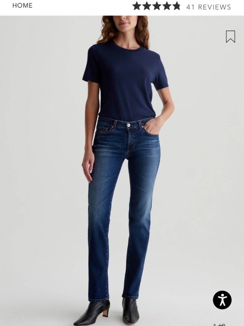 AG Adriano Goldschmied Sandra Havana Jean Low-Rise Straight 24